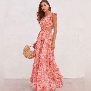 Beautiful,elegant,flower,boutique exclusive dress.